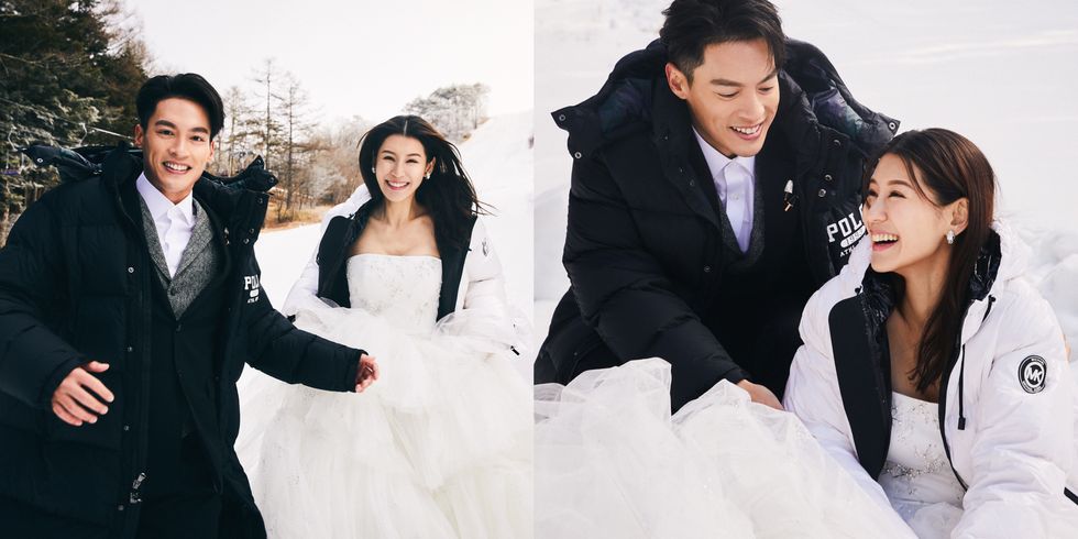 許孟哲、趙孟姿日本滑雪場的雪地婚紗美翻！想和另一半出國旅行順便拍時(shí)髦海外婚紗照這幾件事先筆記 ,stylechina.com